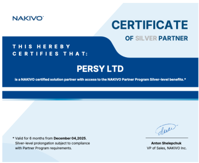 Nakivo Silver Certificate