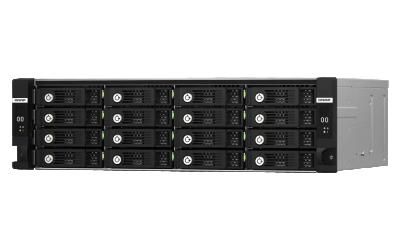 Qnap, TL-R1620Sdc 16-bay 3U rackmount SAS 12Gbps JBOD dual controller expansion enclosure with SAS expander, 2.5"/3.5" SAS 12Gbps drives (2.5" SATA 6Gbps drives with optional QDA-SA2 accessory), 3 x SFF-8644 Mini-SAS HD SAS 12Gbps ports per controller, r