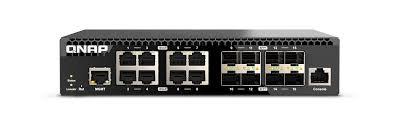 Qnap QSW-M3216R-8S8T, 8 port 10GbE SFP+ and 8 ports 10GbE RJ45, [watt(w)]