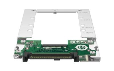 Qnap QDA-UMP4A M.2 PCIe NVMe SSD in a U.2 PCIe NVMe SSD drive bay for QNAP NAS 1 x M.2 2280 PCIe 4.0 x4 NVMe SSD